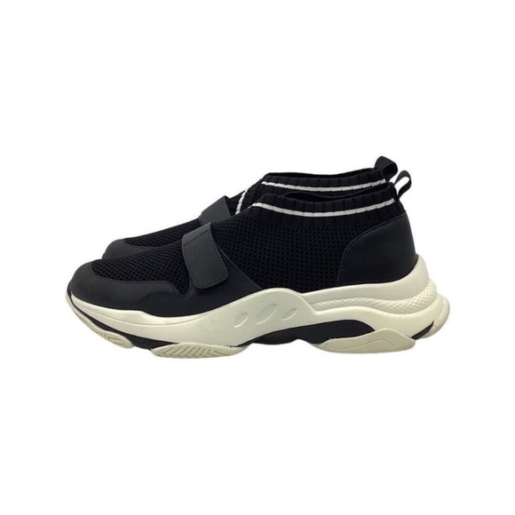 Steve Madden Knit Strap Medina Chunky Sneakers Womens 11 in Black/White - Picture 4 of 6